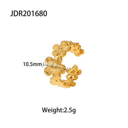 European and American Fashion INS Style Flower Ring Open Ring